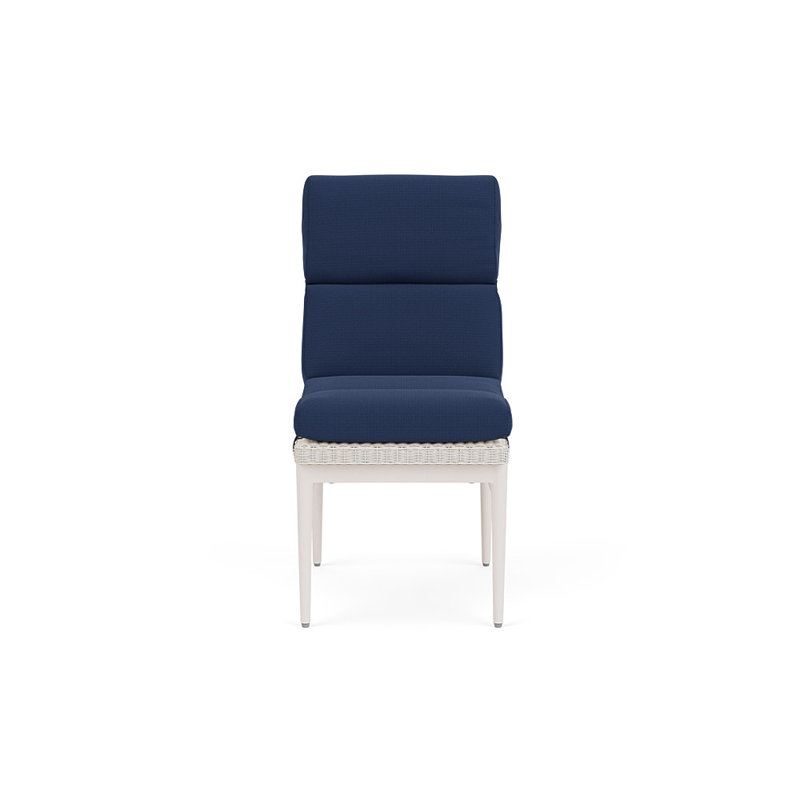 Cascade Outdoor Dining Side Chair, Beach Navy, Antique White