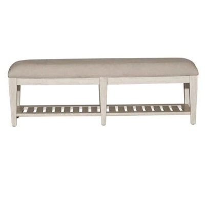 Haylee Polyester Blend Upholstered Storage Bench