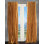 Panneau de rideau simple uni semi-diaphane avec passe-tringle