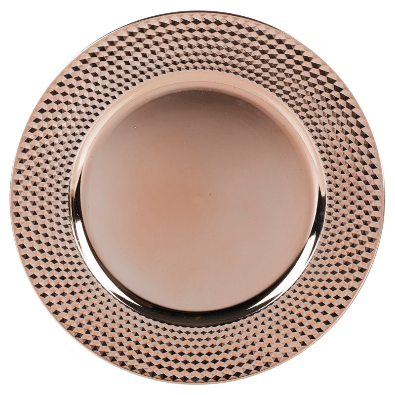 Forksville Melamine Geometric Charger
