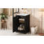 Meuble-lavabo de 20 po avec lavabo en céramique, ensemble de meuble-lavabo simple autoportant avec porte à fermeture douce, tablette réglable, style moderne.-126233972