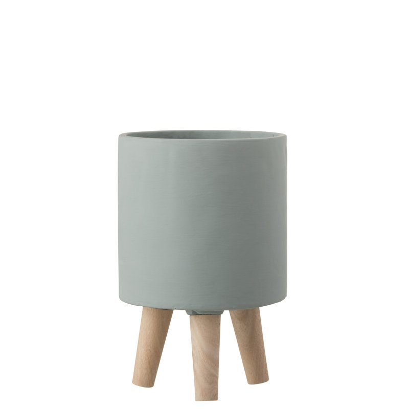 Xanthe Pot Planter, 24.5cm H x 16cm W x 16cm D, White