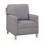 Fauteuil inclinable traditionnel gris en tissu gris