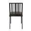 Ensemble de 2 chaises d'appoint en cuir synthétique et finition noire Zudora