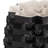 Geometric Layered Stoneware Porcelain Tall Vase for Living Room and Home Decor - Modern Tall Accent Flower Vase for Dining Table Styling - Black-2139918870