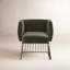 Directions Tufted Upholstered Arm Chair in Green-544816144