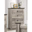 Commode à quatre tiroirs Rustic Gray