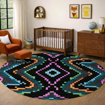 Machine Washable Indoor/Outdoor Chantille ACN2829 Kids Rug
