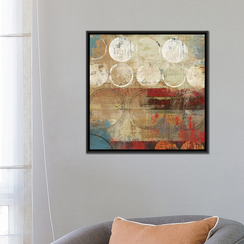 «Conseils I», impression sur toile, H 18 po x l 18 po x P 1,5 po, Toile avec cadre noir, Pas de tapis