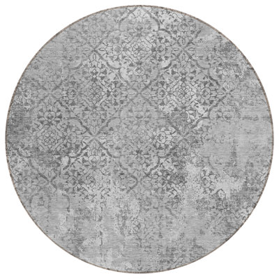 Jenefer Washable Abstract Indoor / Outdoor Rug