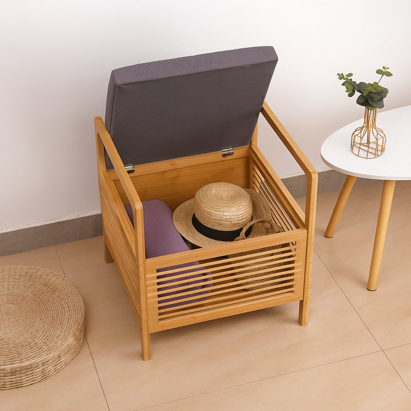 Azimut Solid Wood Storage Bench