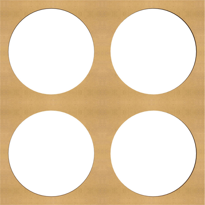 Panneaux muraux décoratifs en bois Wembley, H 15 3/8 po x l 15 3/8 po x P 3/8 po, Naturel