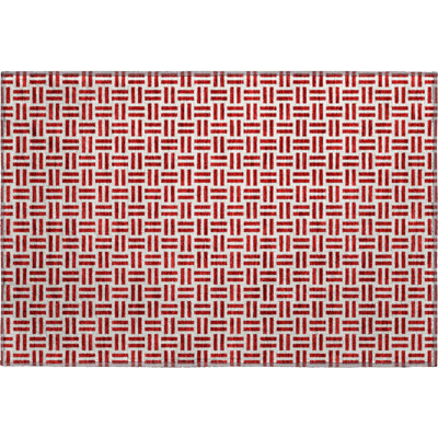 Tapis rouge lavable à la machine de qualité supérieure Prisco