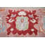 Tapis de salon bleu clair à motif floral Oushak 8 x 10