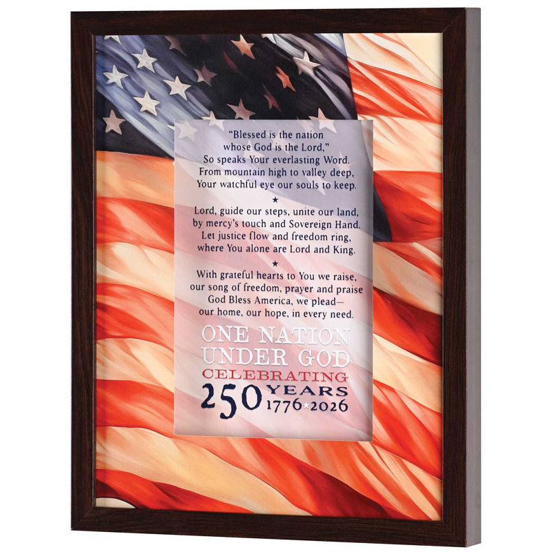 Framed Wall Flag A Prayer For America