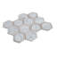12 x 13.5 Bianco Carrara, Wooden Grey Marble Random Mosaic Tile