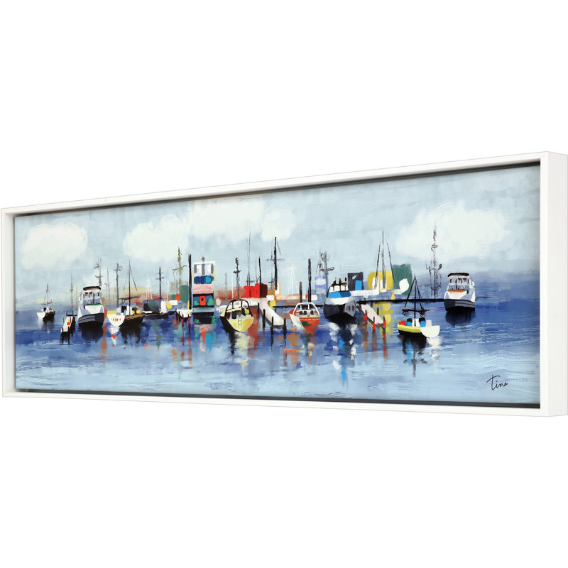 " Marina In The Fog " by Finn Painting Print