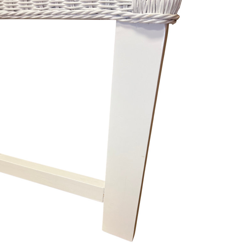 Watkins Wicker Panel Headboard, King, White