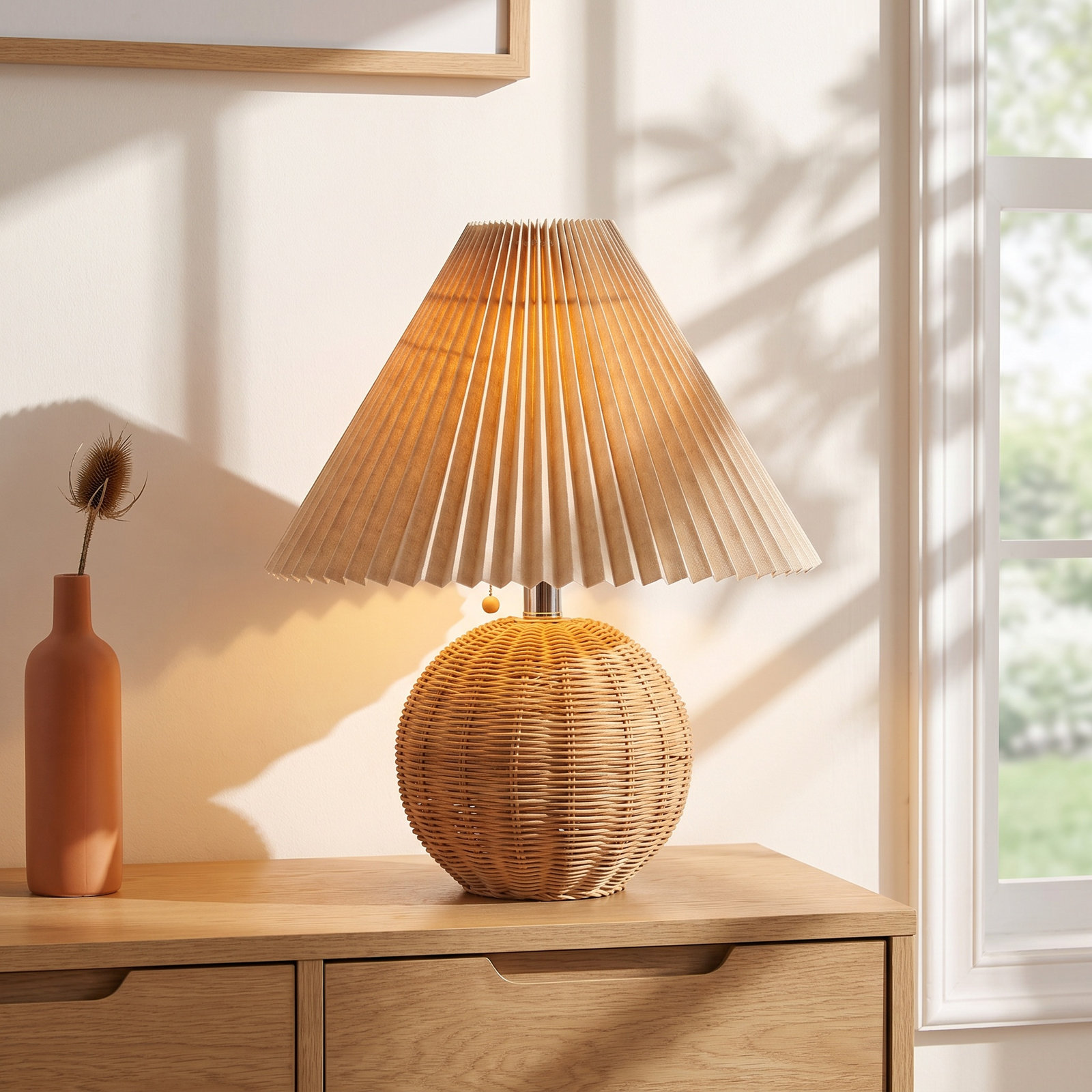 Inaki Rattan Table Lamp