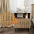 Sevyn Wooden Stripe Drawer Nightstand-1104361920