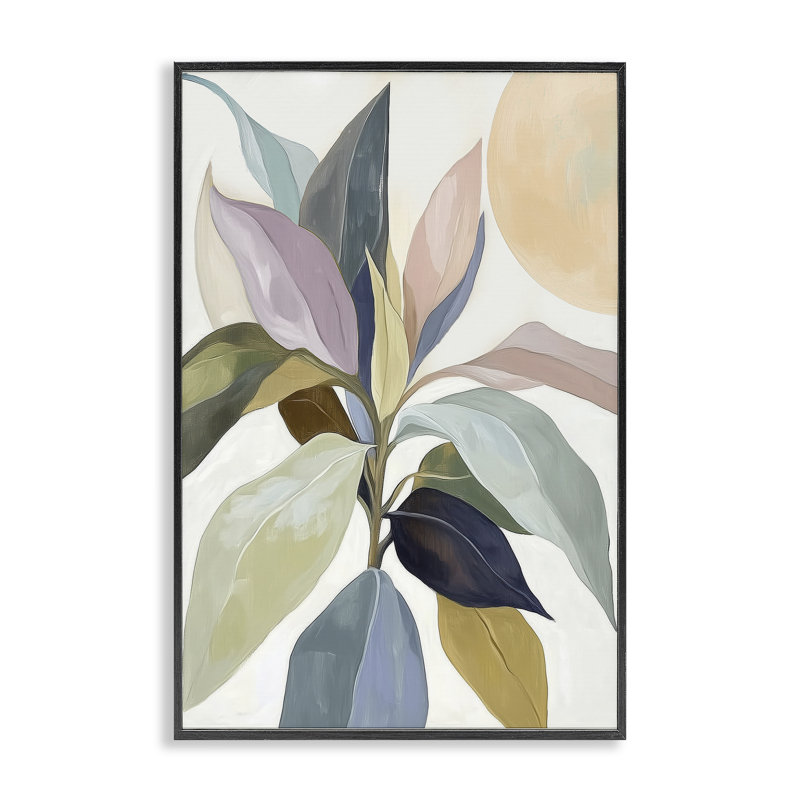 «You & The Moon Leaves», giclée encadrée, design par Annabelle Hall, H 24 po x l 16 po, Giclée encadrée noir minuit