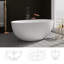 55'' X 30'' Freestanding Soaking Solid Surface Bathtub-114723100