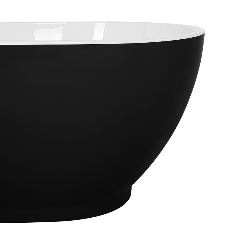 Waterbury 1730mm x 820mm Soaking Acrylic Bathtub, Black