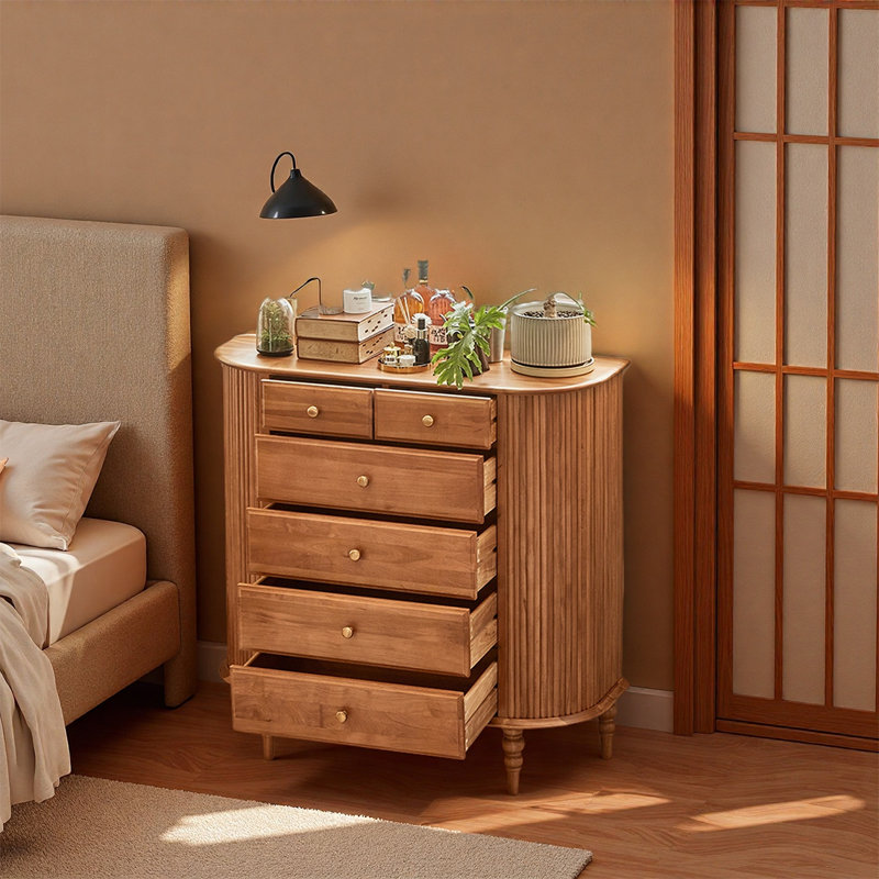 Cherry Wood Storage Cabinet