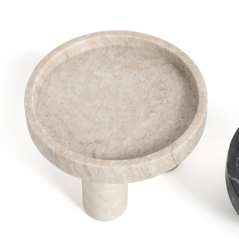 Kanto Marble Decorative Bowl, Tumbled Rust