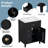 24" Single Vanity With Ceramic Sink, Drawers, Adjustable Inner Shelf And Rack-741358009-769685014