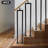 4PCS Metal Stair Handrails