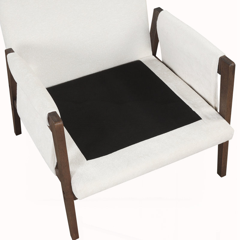 Blerton Mid-Century Modern Velvet Accent Chair,Leisure Chair with Solid Wood and Thick Seat Cushion for Living Room, Bedroom, Studio