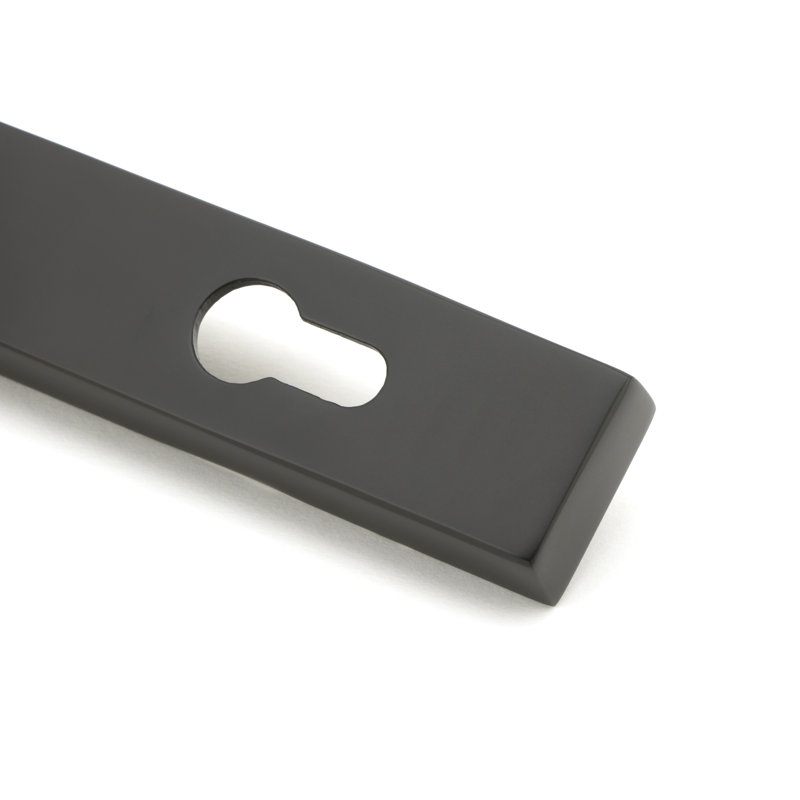Brompton Lock Door Handle, Aged Bronze