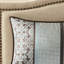 Édredon pour très grand lit 7 pièces en bleu - géométrique avec détails brodés, 100%, comprend 3 édredons, ensemble de literie, édredon traditionnel, lavable à la machine, décoratif inclus-119104869-119104867