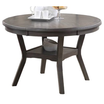 Table de salle à manger en bois d'hévéa noyer et bois