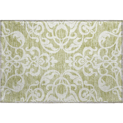 Premium Machine Washable Prisco Aloe Rug