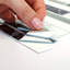 Light and Dark Marble Glossy 3D Sticker Tile - 30cm x 15cm