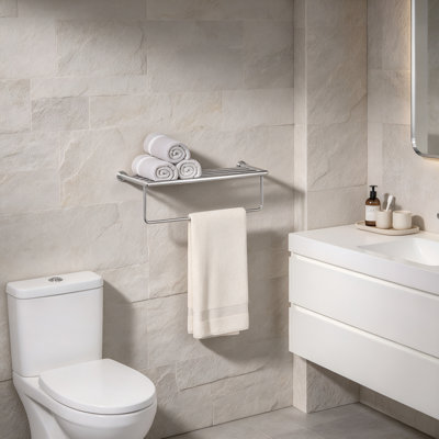 25.75 " Brass Wall Mounted Towel Rack