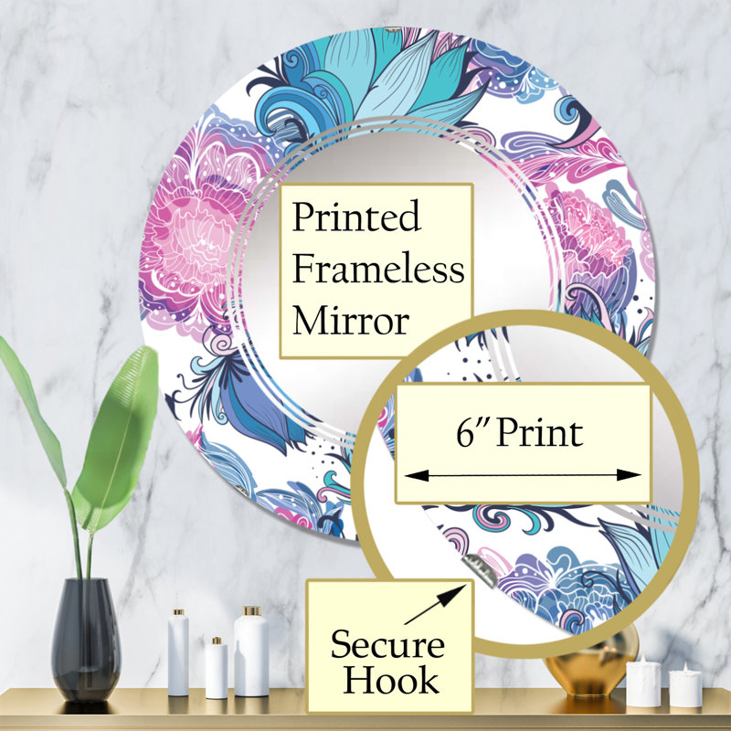 Miroir de salle de bain mural rond, 32 po x 32 po