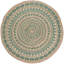 Tapis rond rond bleu sarcelle à tissage plat Devane-703414267