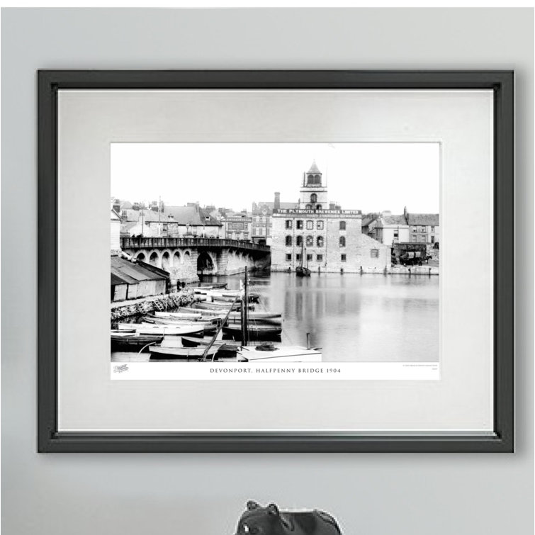 Devonport, Halfpenny Bridge 1904 - Single Picture Frame Print