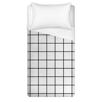 Polyester Twill Plaid Duvet Cover