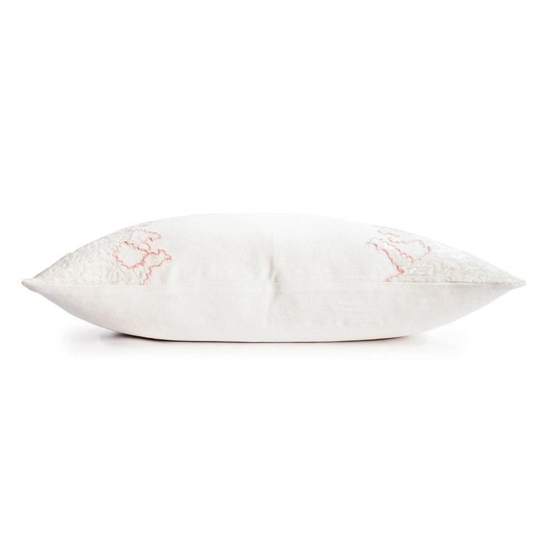 Ferns Square Pillow Cover & Insert, Apricot