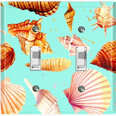 Nautical & Beach 2 - Gang Toggle Light Switch Standard Wall Plate