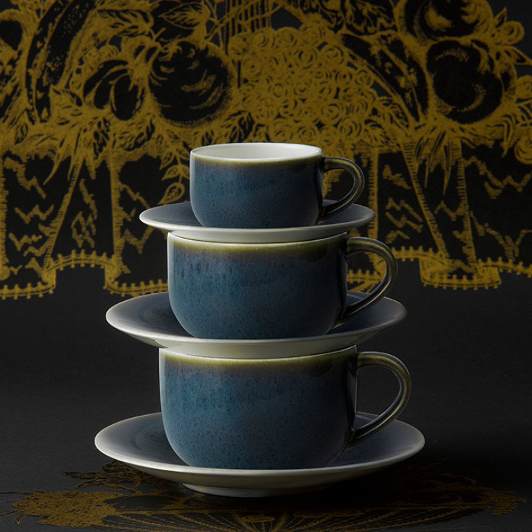 Art Glaze Bone China Espresso Cup, Pressed Mulberry, 12