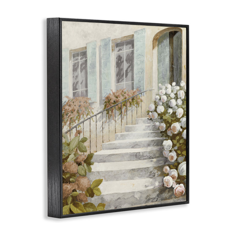 Estampe florale, conception de LORENZO COLLECTIVE, Giclée encadrée noir minuit, H 30 po x l 24 po