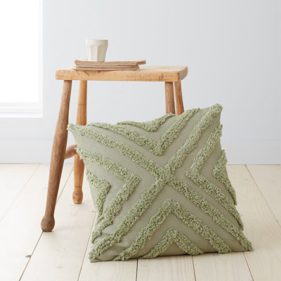 Diamond Tufted Geometric Cushion with Inner
