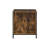 Rustic Oak & Black Finish Nightstand