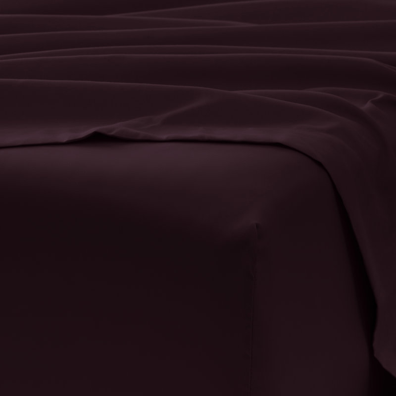 Ensemble de draps pour lit en microfibre brossée de 6 pièces Simply Soft, Mauve