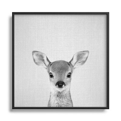 " Baby Deer Black White "